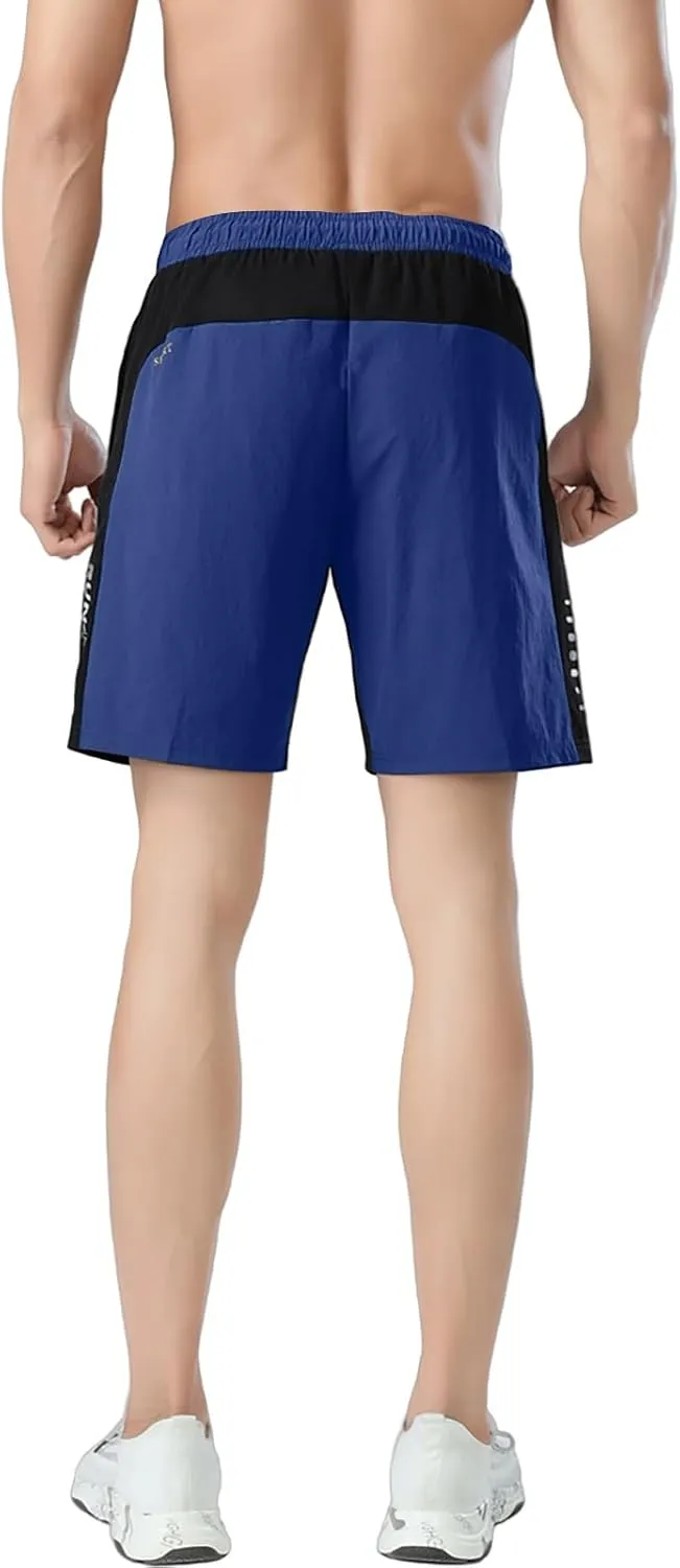 Men's Quick-Dry Athletic Running Shorts, Lightweight Workout Gym Shorts with Pockets for Sports, Hiking and Exercise