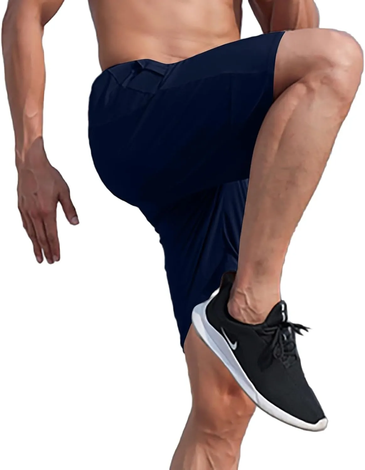 Men's Quick-Dry Athletic Running Shorts, Lightweight Workout Gym Shorts with Pockets for Sports, Hiking and Exercise