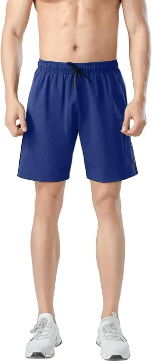 Men's Quick-Dry Athletic Running Shorts, Lightweight Workout Gym Shorts with Pockets for Sports, Hiking and Exercise