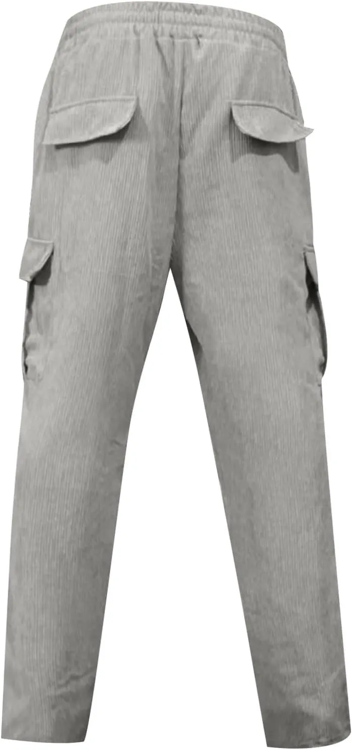Mens Sweatpants Loose Fit Drawstring Elastic Waist Casual Baggy Pants Summer Hippie Hip Hop Trousers