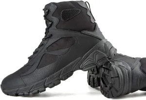 Men's Tactical Boots,High-Tops Desert Combat Boots Outdoor Mountaineering Off-Road Military Boots,Black- 41/UK 7.5/US 8