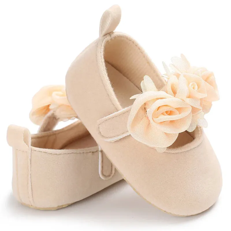 Newborn Cotton Sole Anti-slip Toddler First Walker Crib Shoe Infant Moccasin