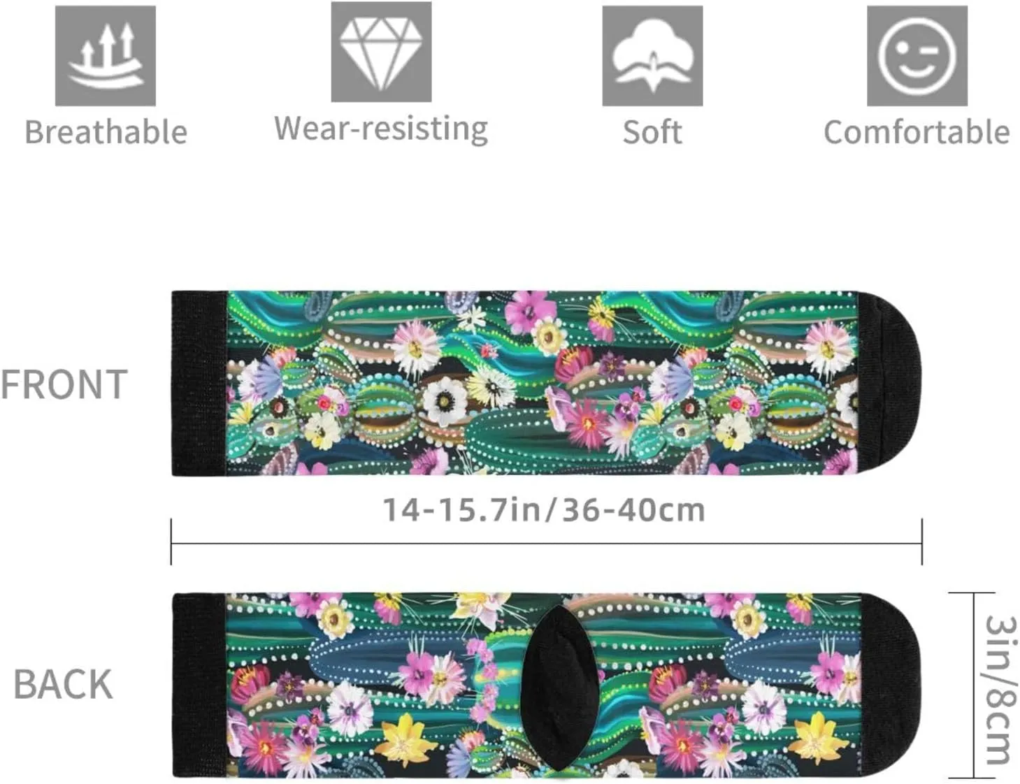 Novelty Fun Crew Socks Fashion Comfortable Men And Women Crazy Dress Socks