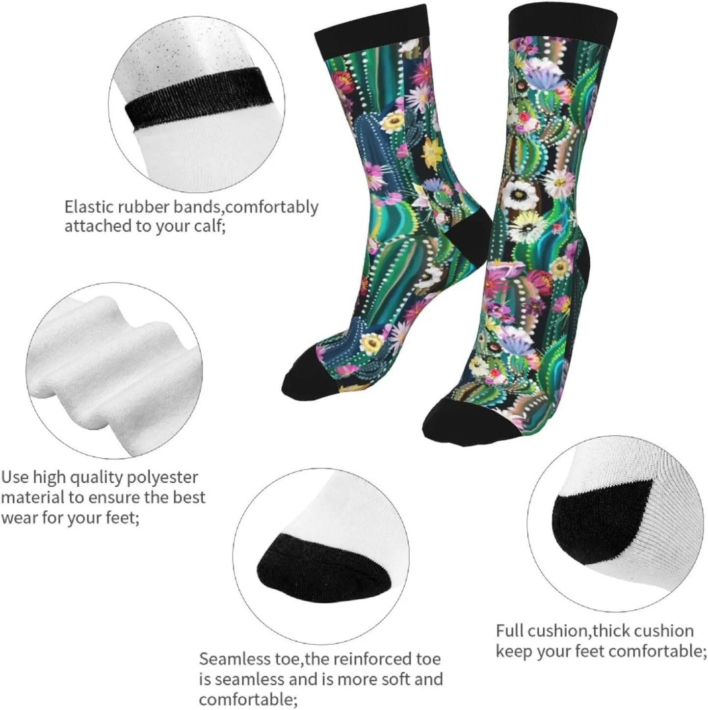 Novelty Fun Crew Socks Fashion Comfortable Men And Women Crazy Dress Socks