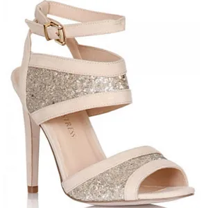 NUDE & SILVER SHOES