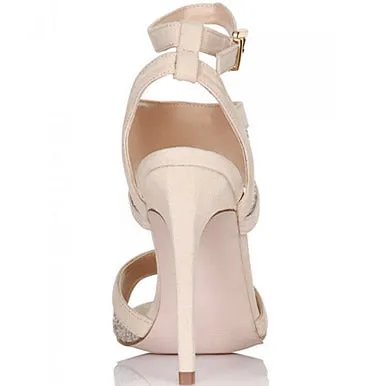 NUDE & SILVER SHOES