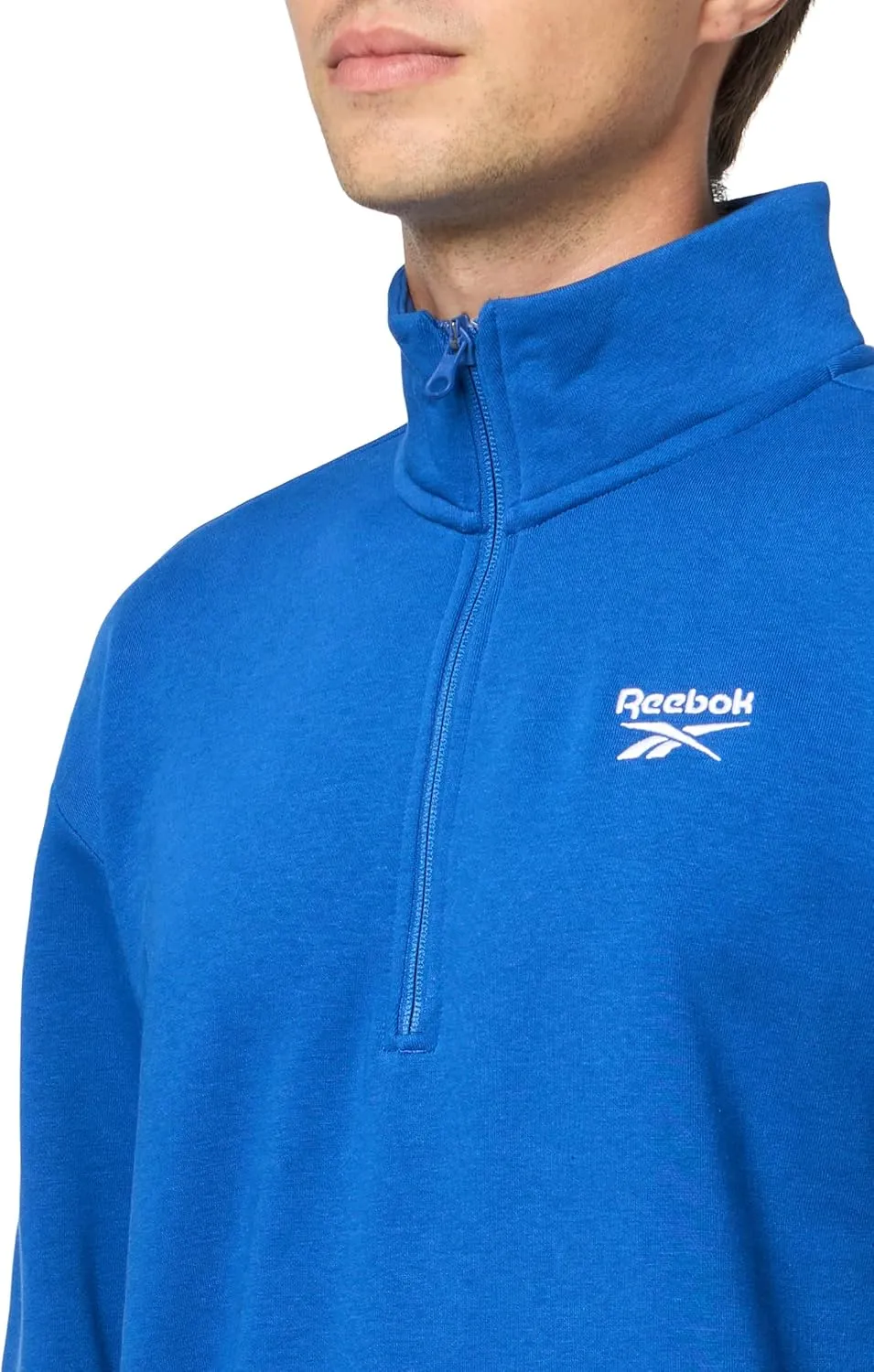 Reebok Men's Identity Small Logo Fleece 1/4 Zip