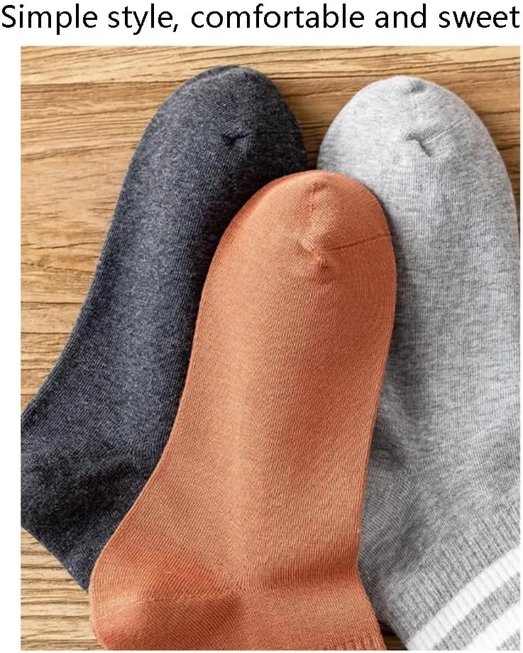 SAFWEL 5 Packs Durable Cotton Breathable Athletic Socks No Show Soft Wicking Moisture Socks with Fun Colors for Everyday Wear