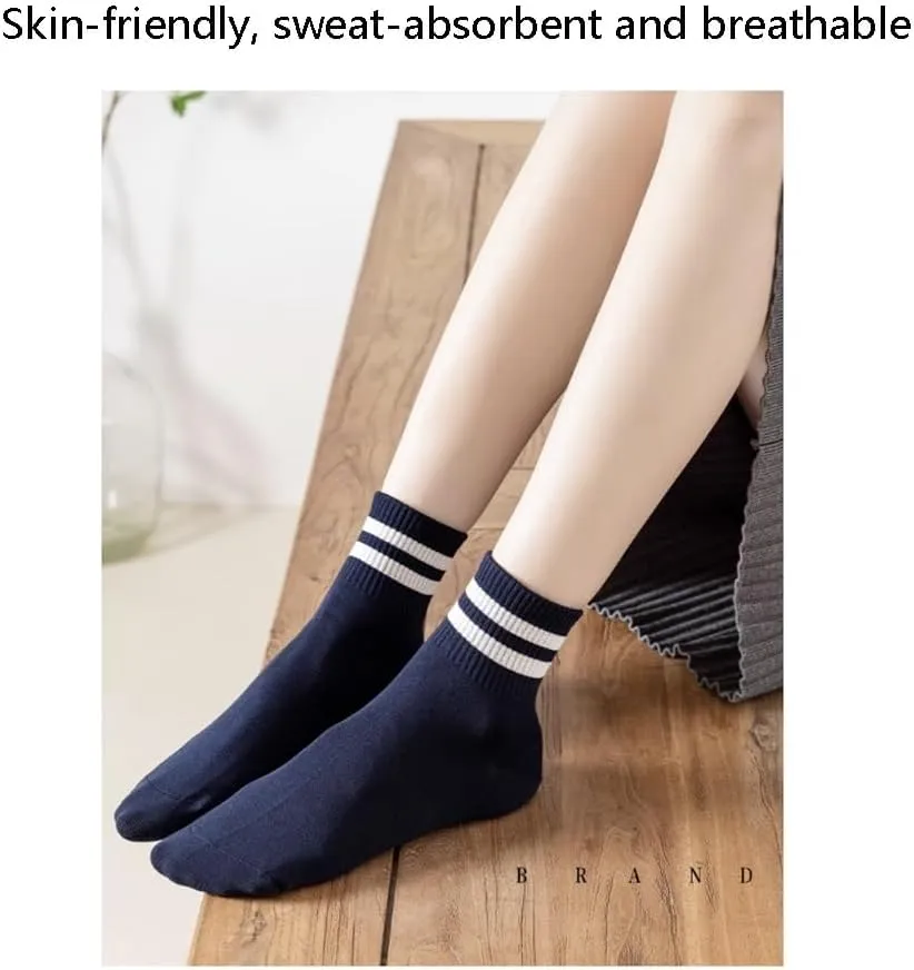 SAFWEL 5 Packs Durable Cotton Breathable Athletic Socks No Show Soft Wicking Moisture Socks with Fun Colors for Everyday Wear