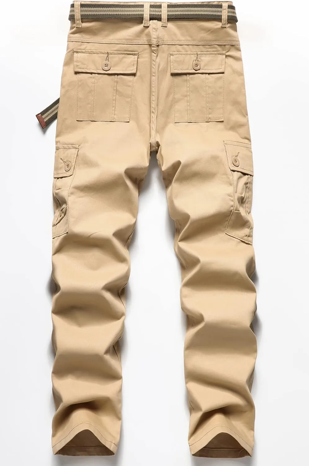 SEAUR Men's Tactical Cargo Pants Loose Straight Work Outdoor Pants Stretch Hiking Tactical Pants Trousers with Multi-Pocket