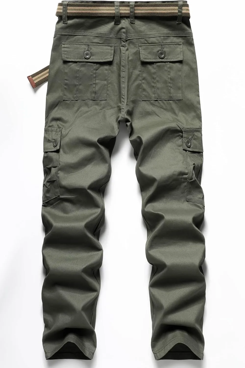 SEAUR Men's Tactical Cargo Pants Loose Straight Work Outdoor Pants Stretch Hiking Tactical Pants Trousers with Multi-Pocket