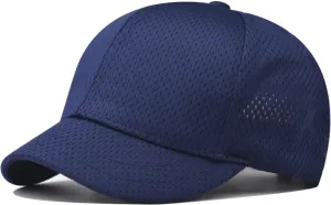 Short Brim Baseball Cap, Adjustable Plain Short Brim Workout Hat Fishing Hat Athletics Cap Running Hat