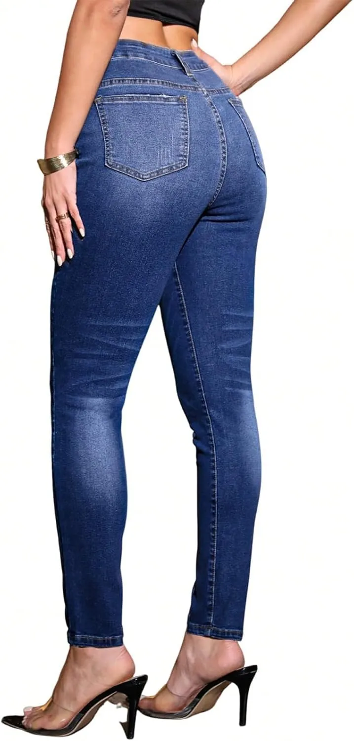 Skinny Jeans for Women High Waist Tummy Control Denim Pants Slim Butt Lifting Jeans Y2K Sexy Shaping Jean Joggers