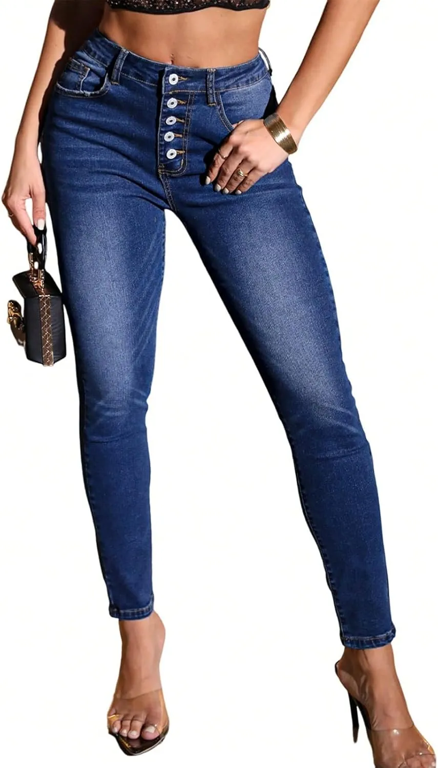 Skinny Jeans for Women High Waist Tummy Control Denim Pants Slim Butt Lifting Jeans Y2K Sexy Shaping Jean Joggers