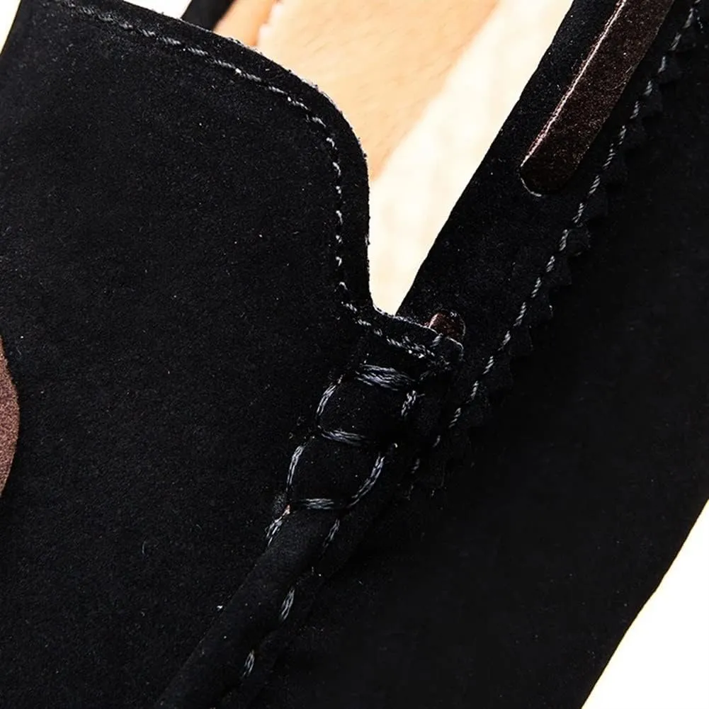 Smoking Loafer Driving Moccasins for Men Vegan Leather Deck Shoes Stitching Details Suede Vamp Rubber Sole Flat Heel Resistant Anti-Slip Driving for Any Attire