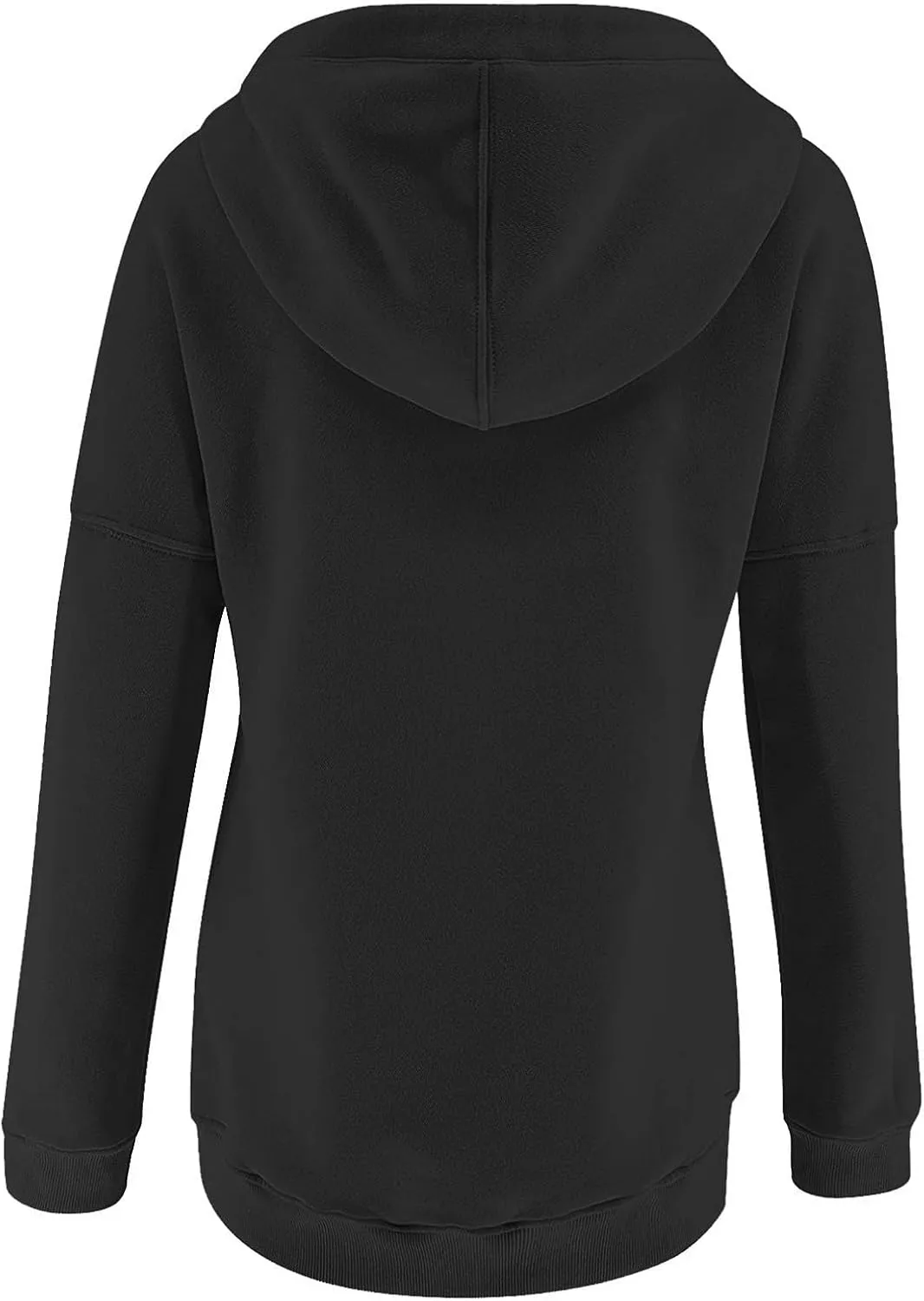 Sweatshirt for Women Zip Up Womens 2024 Hoodies Button Collar Drawstring Hooded Pullover Sweatshirt Casual Long Sleeve Tops