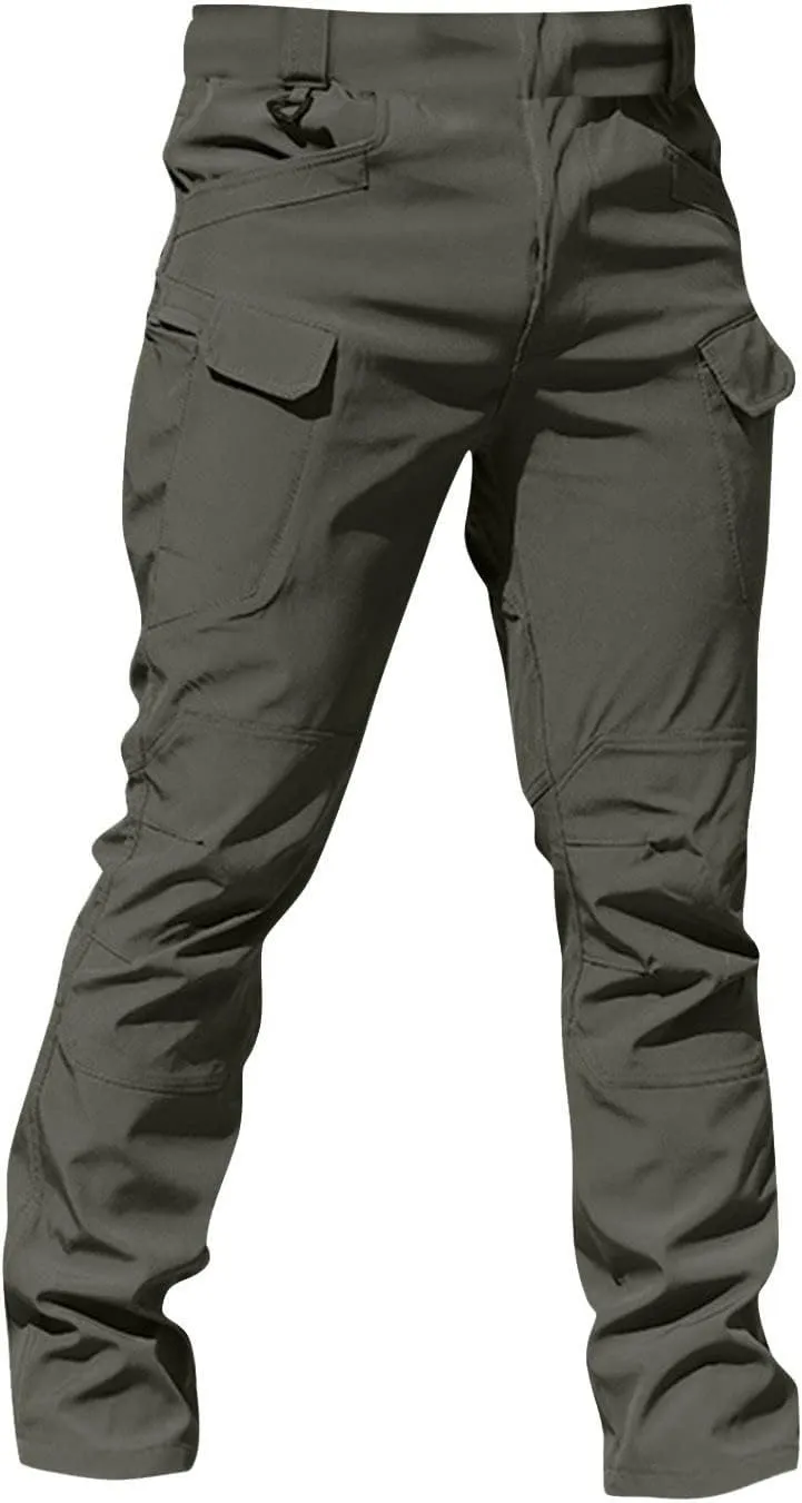 Tactical Pant for Men Stretch Lightweight Baggy Work Pant Outdoor Waterproof Quick-Dry Hiking Pant with Pocket