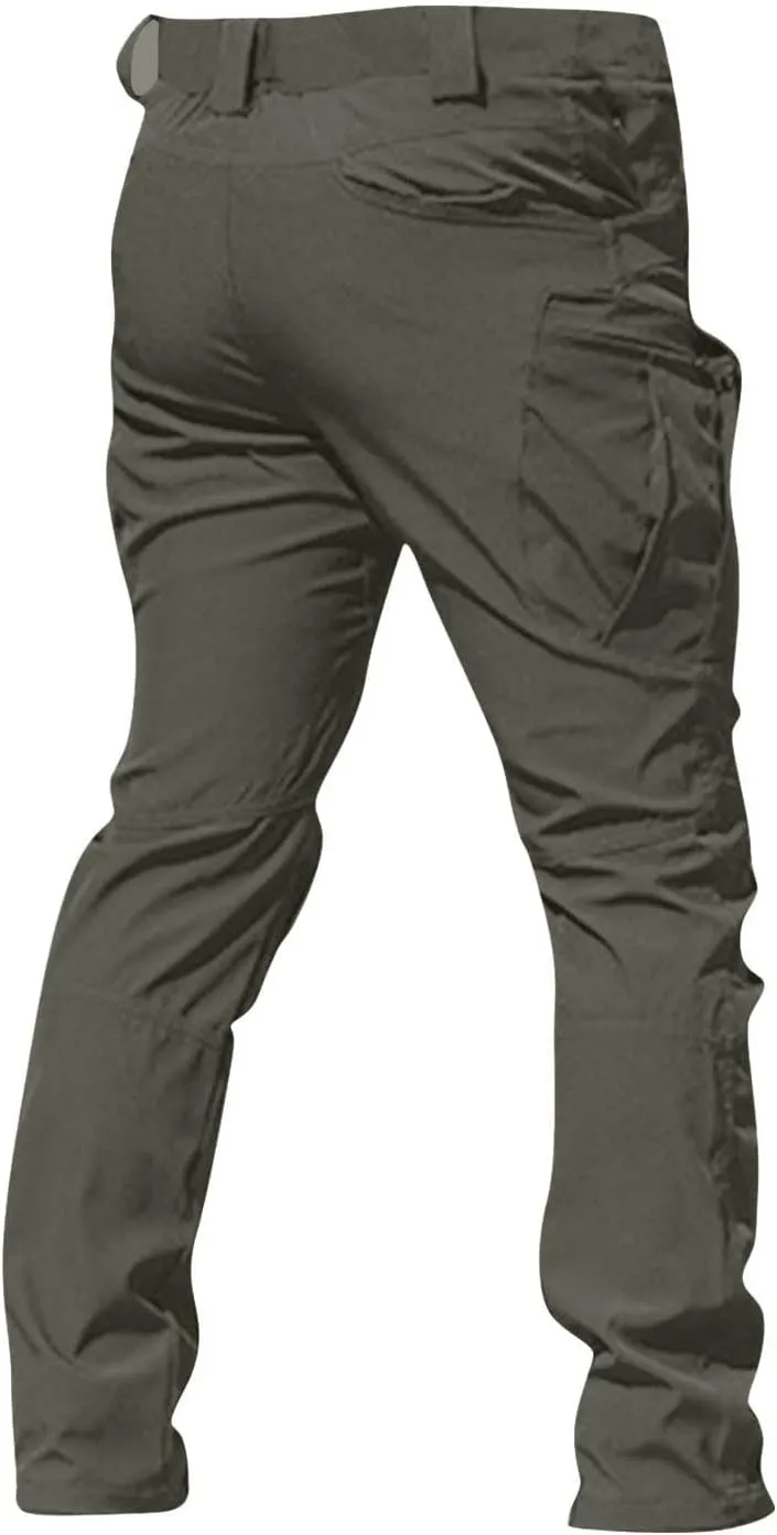Tactical Pant for Men Stretch Lightweight Baggy Work Pant Outdoor Waterproof Quick-Dry Hiking Pant with Pocket