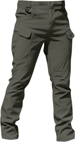 Tactical Pant for Men Stretch Lightweight Baggy Work Pant Outdoor Waterproof Quick-Dry Hiking Pant with Pocket
