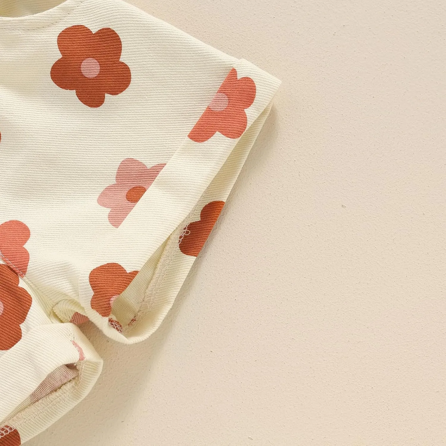 Toddler Baby Girls Floral Shorts Summer Elastic Waist Flower Print Short Jeans Pull On Denim Shorts with Pockets