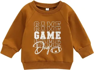 Toddler Baby Halloween Outfit Boy Girl Pumpkin Sweatshirt Crewneck Pullover Sweater Long Sleeve Shirt Fall Clothes