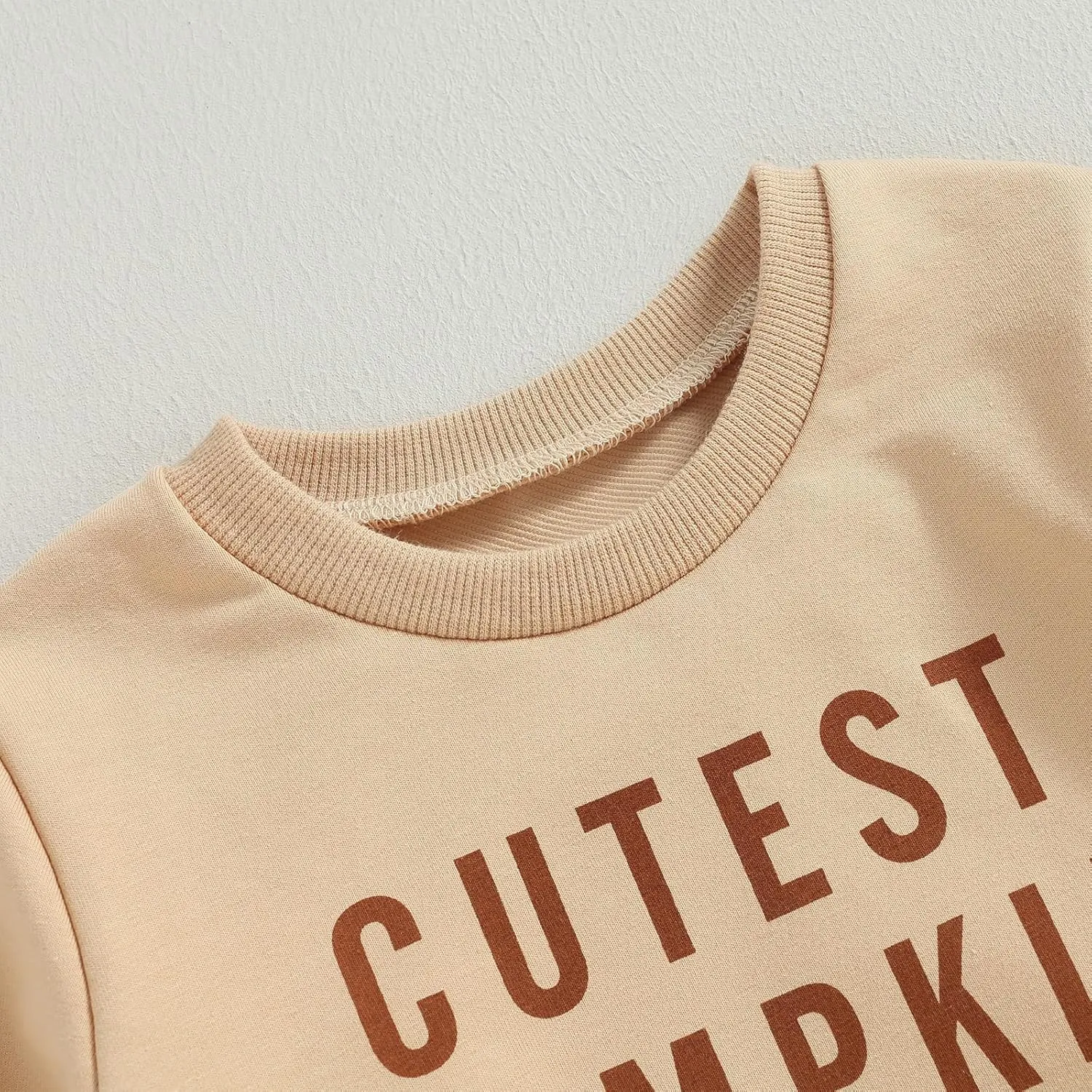 Toddler Baby Halloween Outfit Boy Girl Pumpkin Sweatshirt Crewneck Pullover Sweater Long Sleeve Shirt Fall Clothes