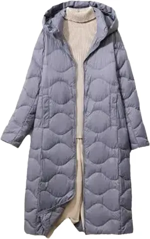 Winter Women Long Hooded Down Coat Warm Thick Down Jacket Parkas Female Loose Puffer Outwears