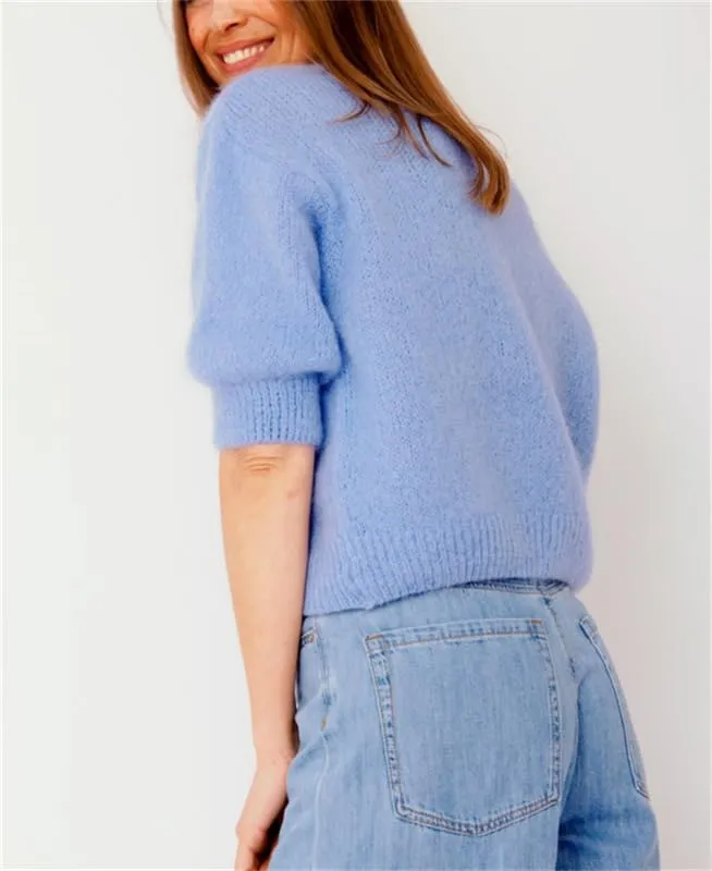 Women Knitted Crop Cardigan Shirt Short Sleeve Button Down Ribbed Knit Crop Top Y2k Girls Outwear Top Tee Shirt