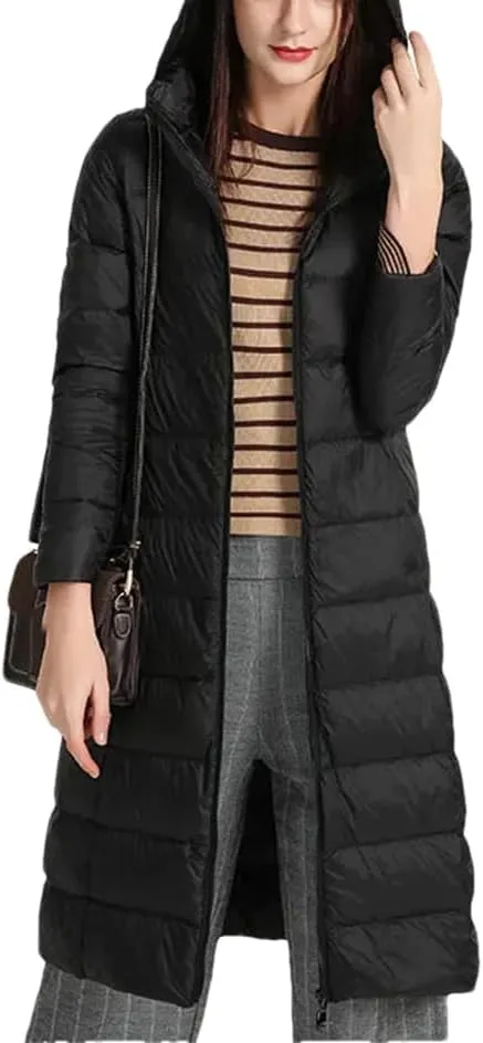 Women Winter Puffer Down Windproof Warm Lightweight Jacket Parkas Coats Hooded Coat Puffer Outwear