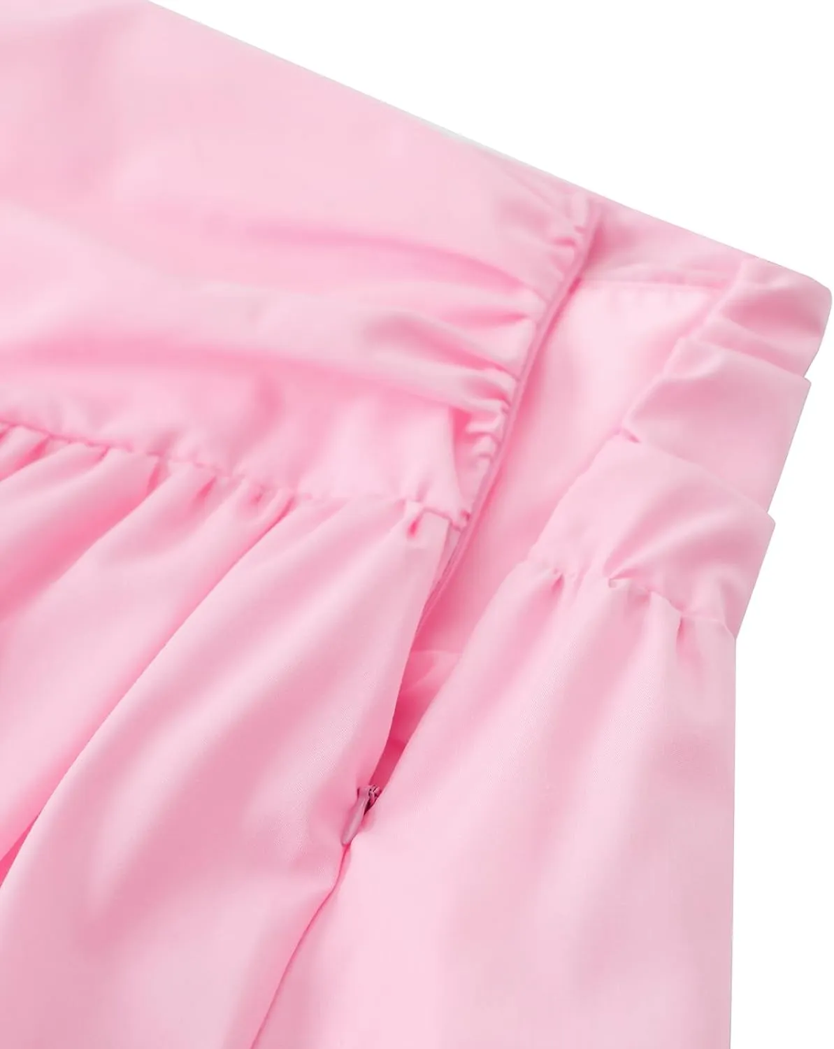 Women Y2k Bubble Skirt High Waist Pleated Puff Hem Balloon Short Skirts Slim Fit A Line Ruffle Mini Skirt