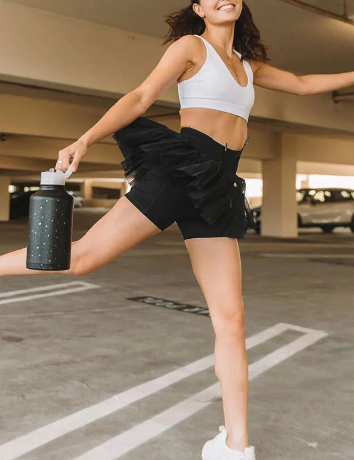 Womens High Waist Pleated Mini Skirt Casual Beach Boho Drawstring Layered Tiered Tennis Short Skirts for Girls 
