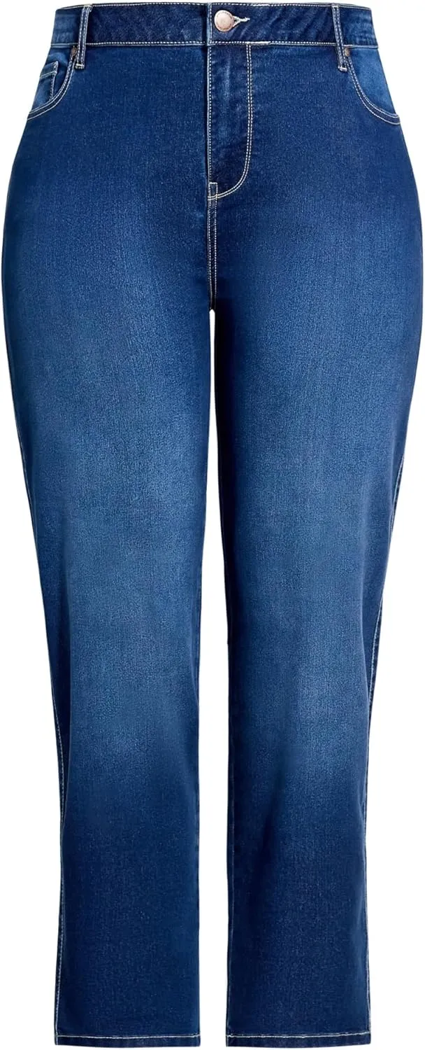 Women's Plus Size Butter Denim Straight Leg Jean