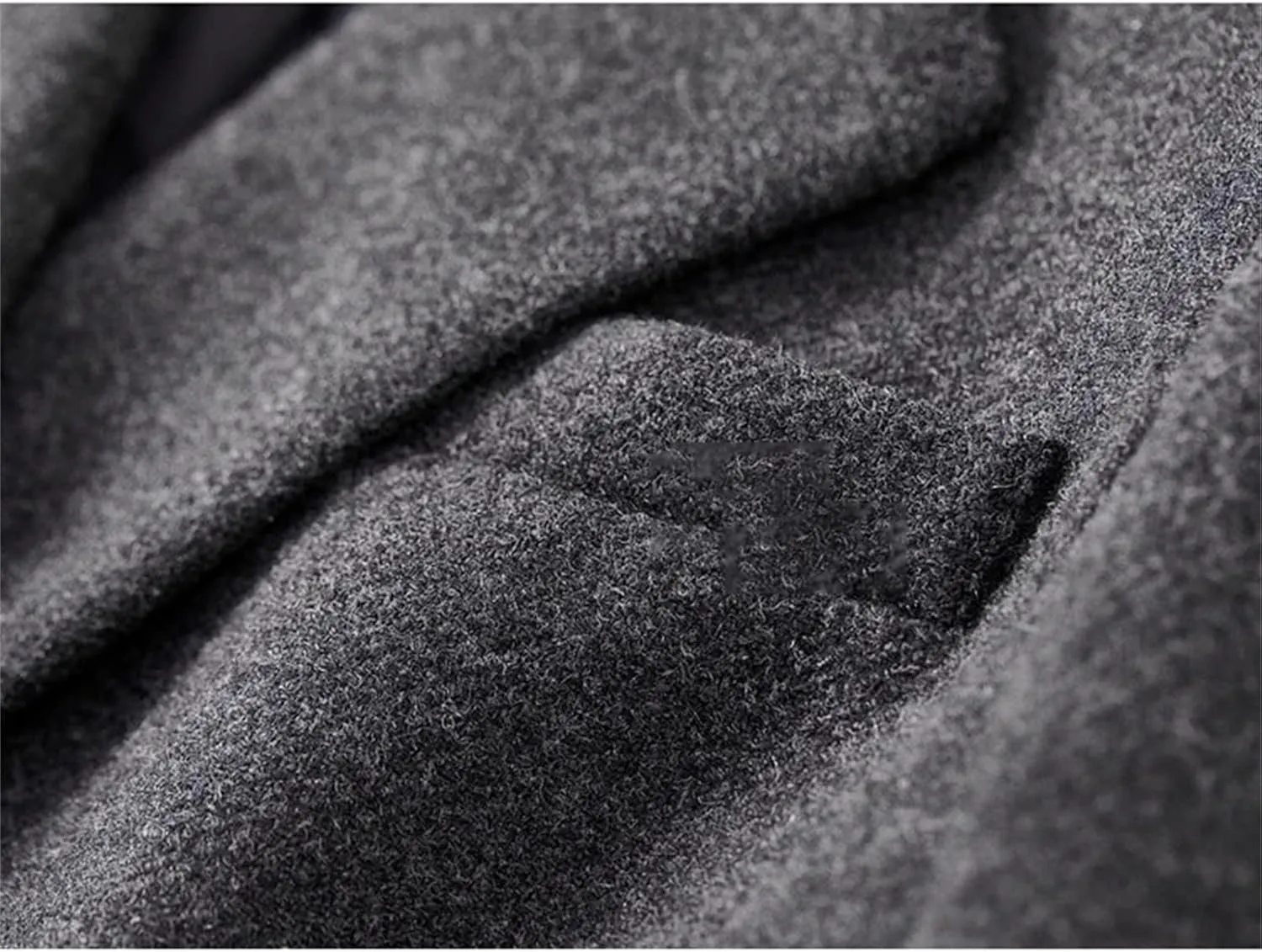 Women's Winter Straight Wool Blend Trench Coat Solid Warm Mid-Length Double Breasted Jacket Outerwears