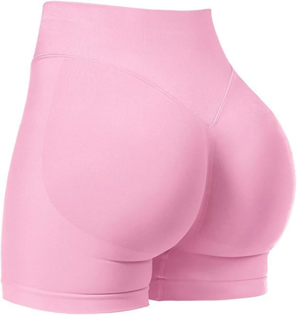 Workout Shorts Women High Waisted Butt Lifting Scrunch Butt Seamless Booty Athletic Shorts