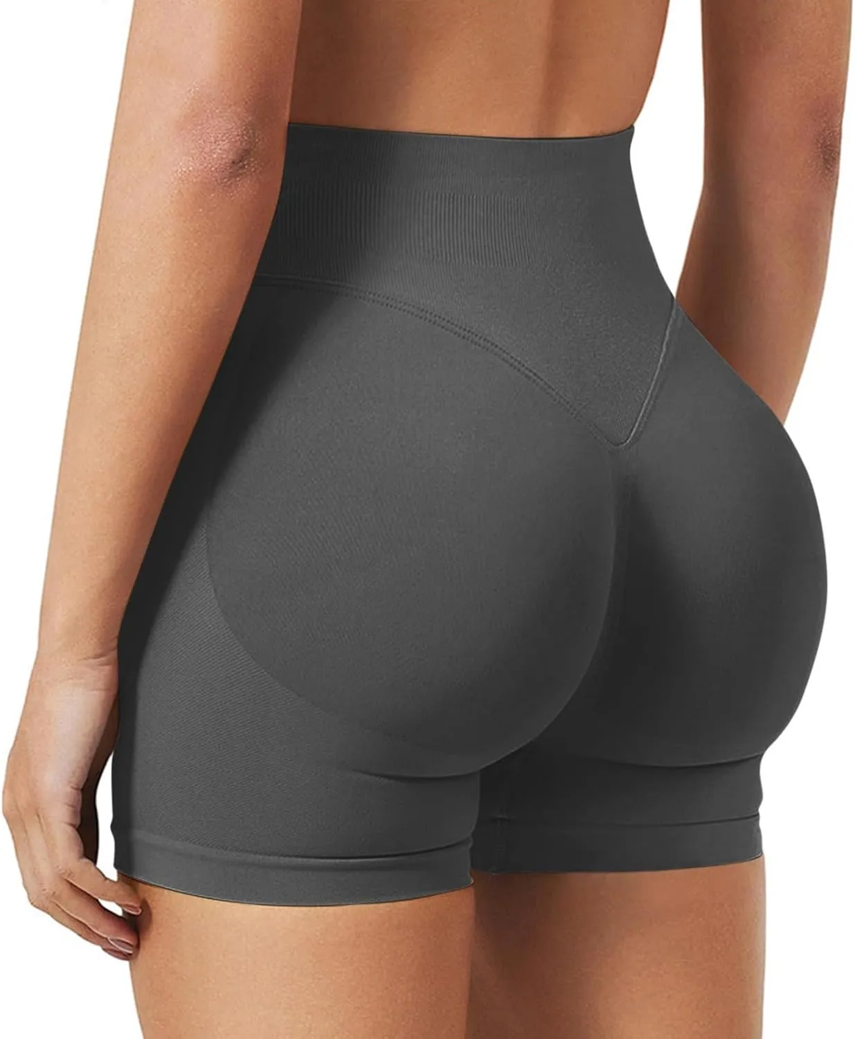 Workout Shorts Women High Waisted Butt Lifting Scrunch Butt Seamless Booty Athletic Shorts