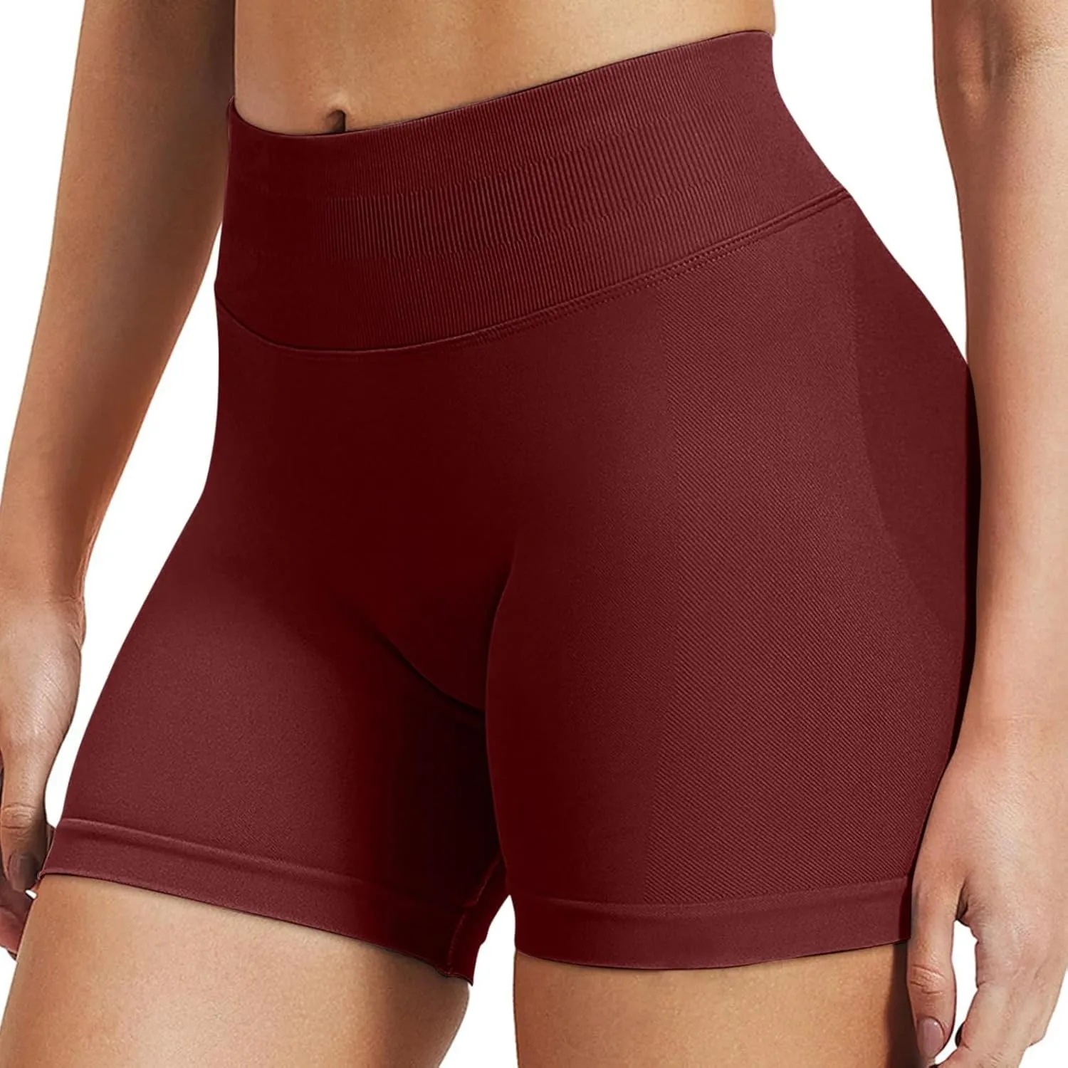 Workout Shorts Women High Waisted Butt Lifting Scrunch Butt Seamless Booty Athletic Shorts
