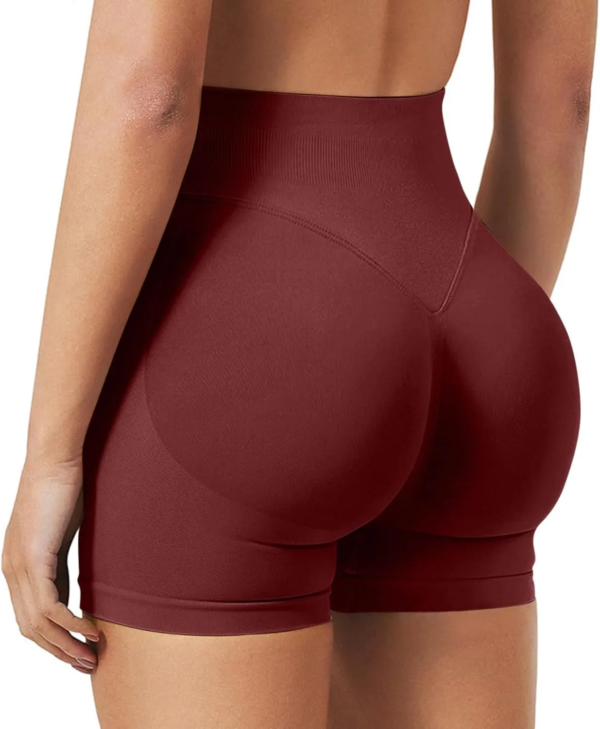 Workout Shorts Women High Waisted Butt Lifting Scrunch Butt Seamless Booty Athletic Shorts