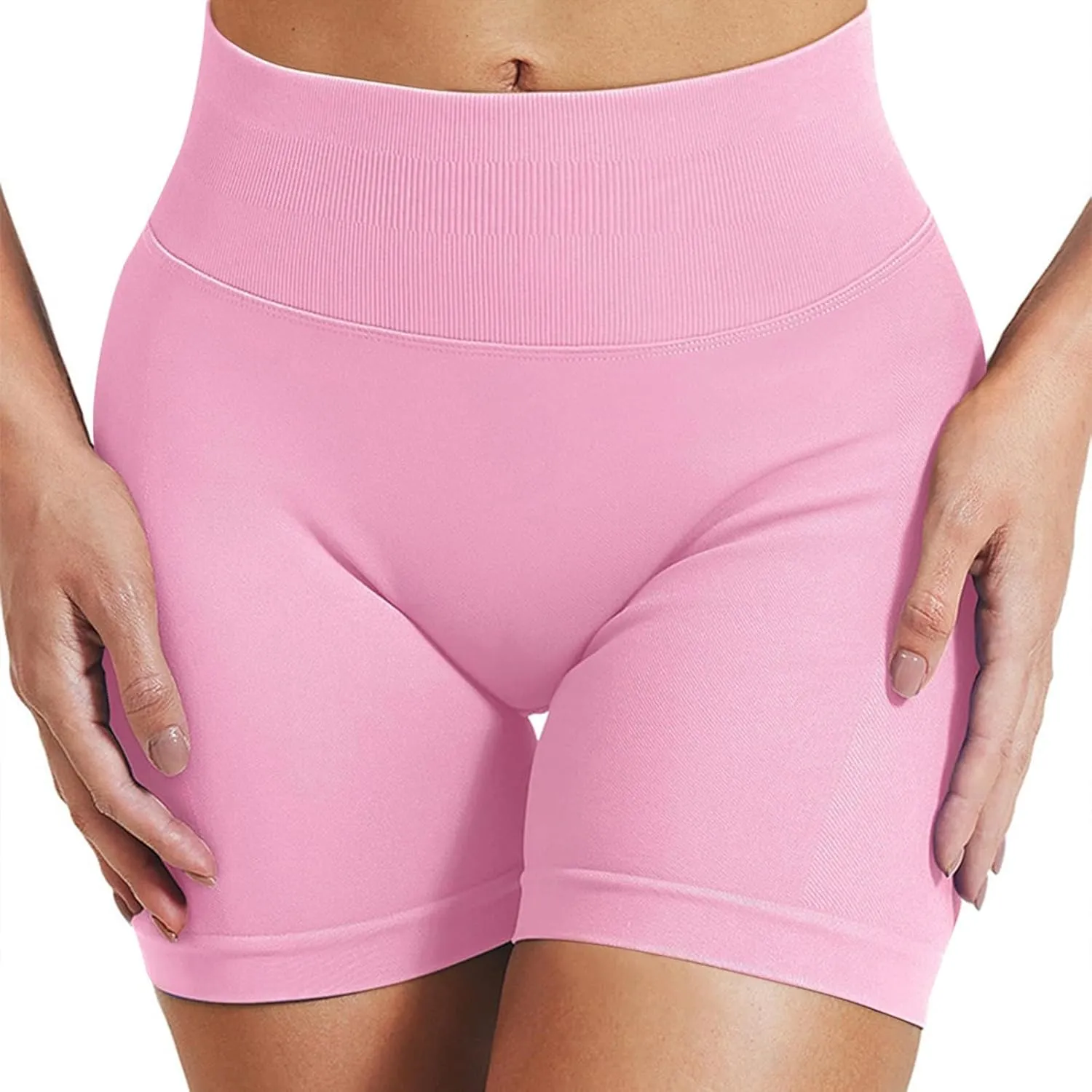 Workout Shorts Women High Waisted Butt Lifting Scrunch Butt Seamless Booty Athletic Shorts