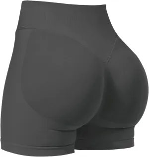 Workout Shorts Women High Waisted Butt Lifting Scrunch Butt Seamless Booty Athletic Shorts