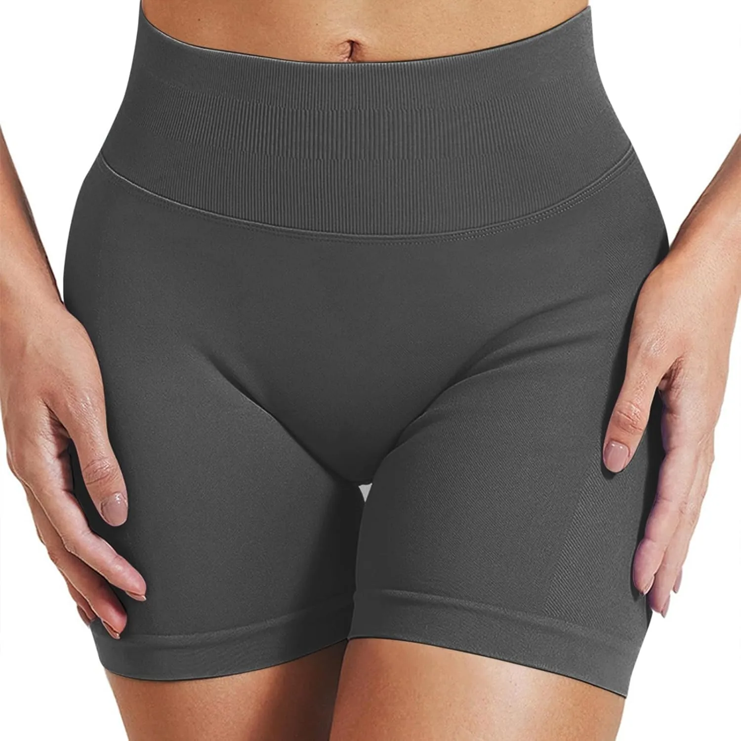 Workout Shorts Women High Waisted Butt Lifting Scrunch Butt Seamless Booty Athletic Shorts