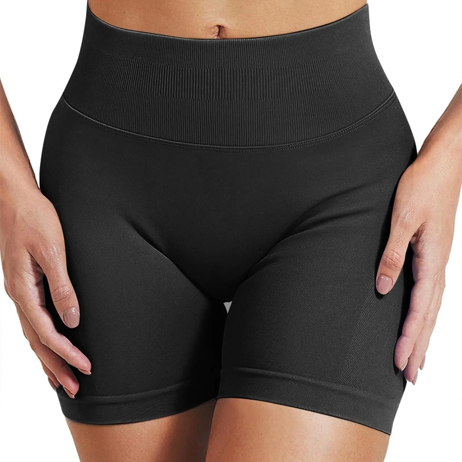 Workout Shorts Women High Waisted Butt Lifting Scrunch Butt Seamless Booty Athletic Shorts