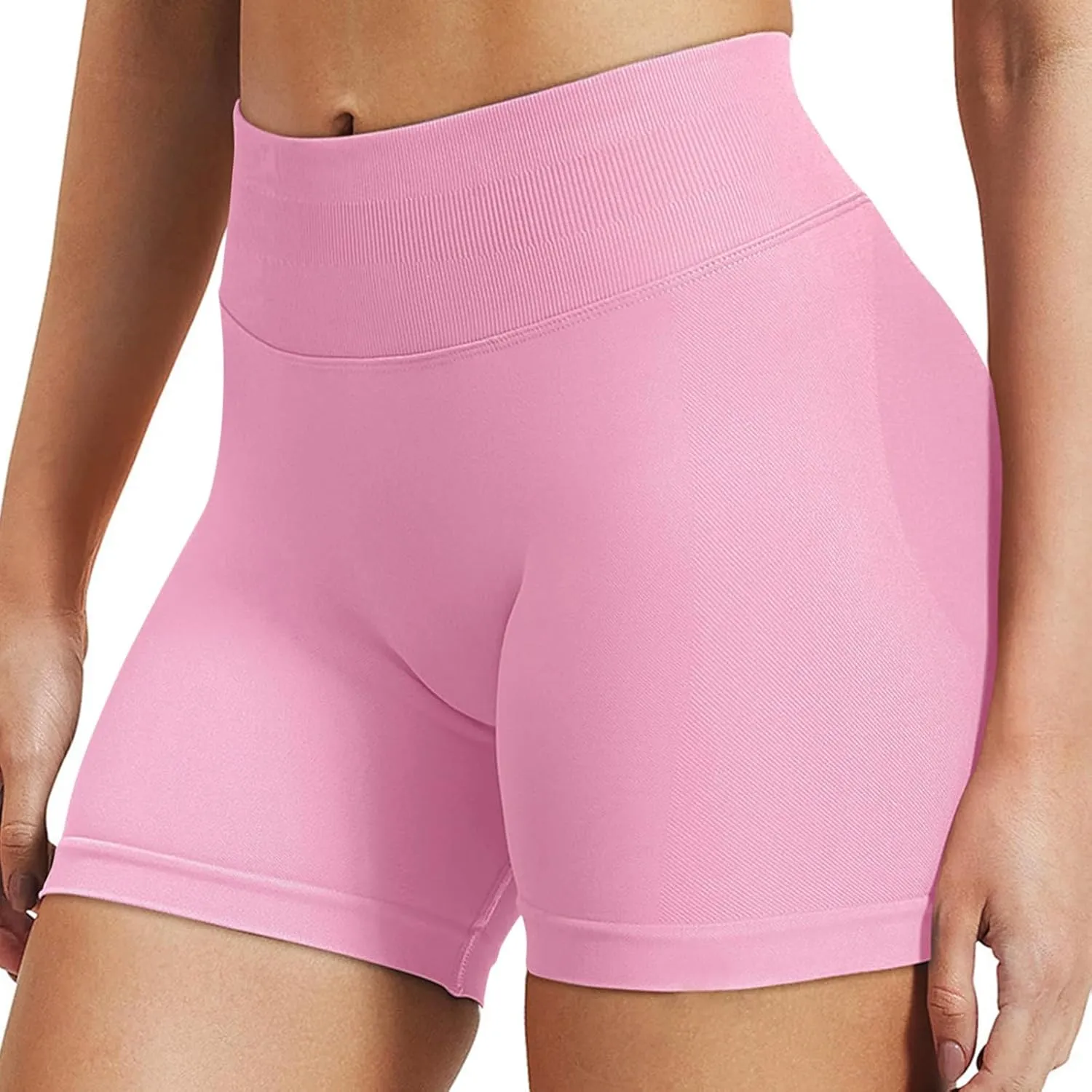 Workout Shorts Women High Waisted Butt Lifting Scrunch Butt Seamless Booty Athletic Shorts