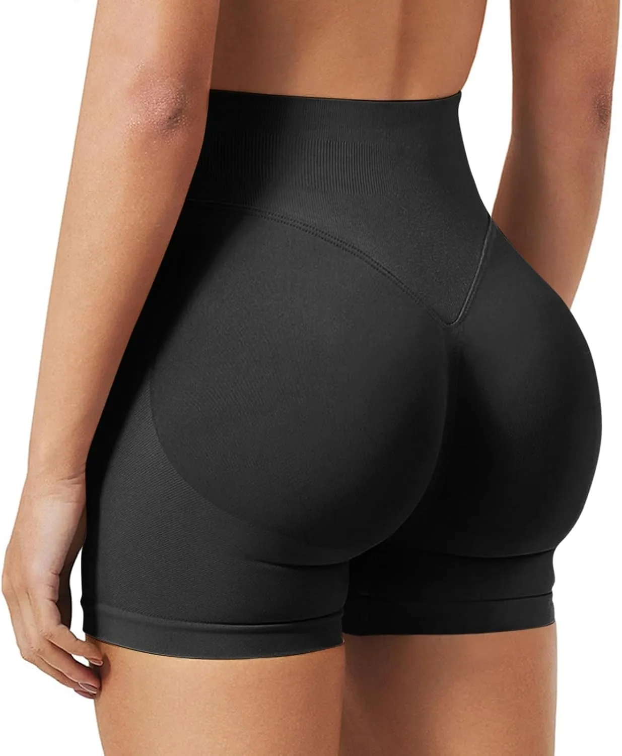 Workout Shorts Women High Waisted Butt Lifting Scrunch Butt Seamless Booty Athletic Shorts