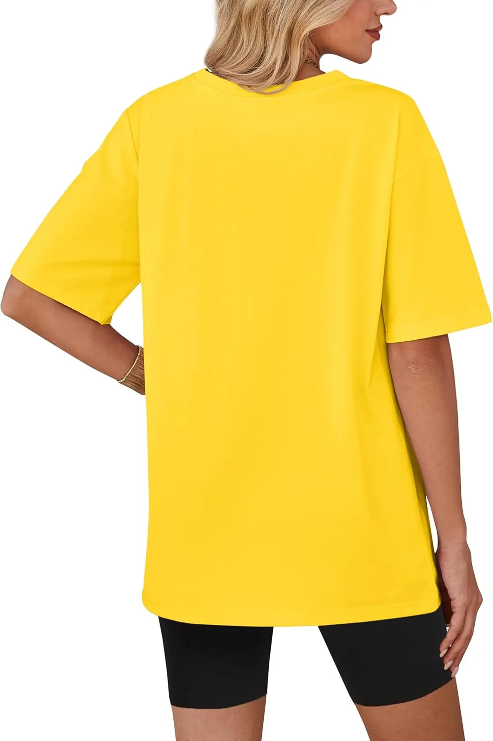 YUCOLEN Oversized T Shirts for Women Loose Fit Short Sleeve Crewneck Plus Size Tops UPF 50  Casual Workout Summer Tees